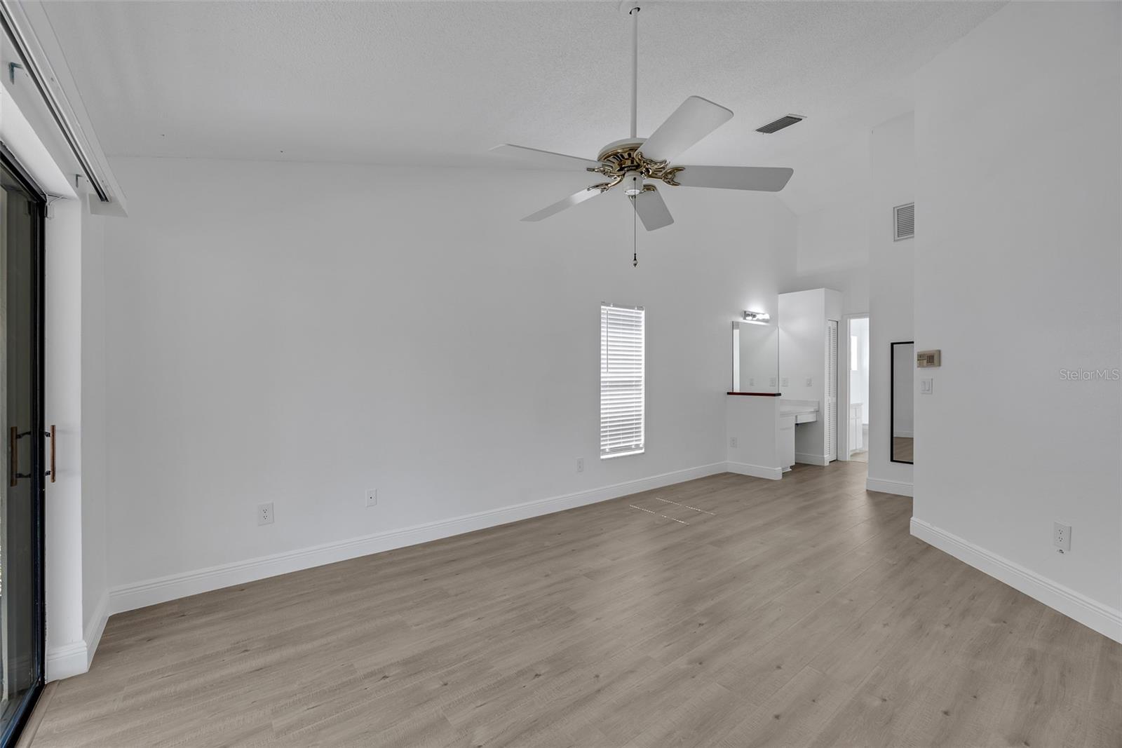 Owners Suite towards  Vanity and Owners Bathroom