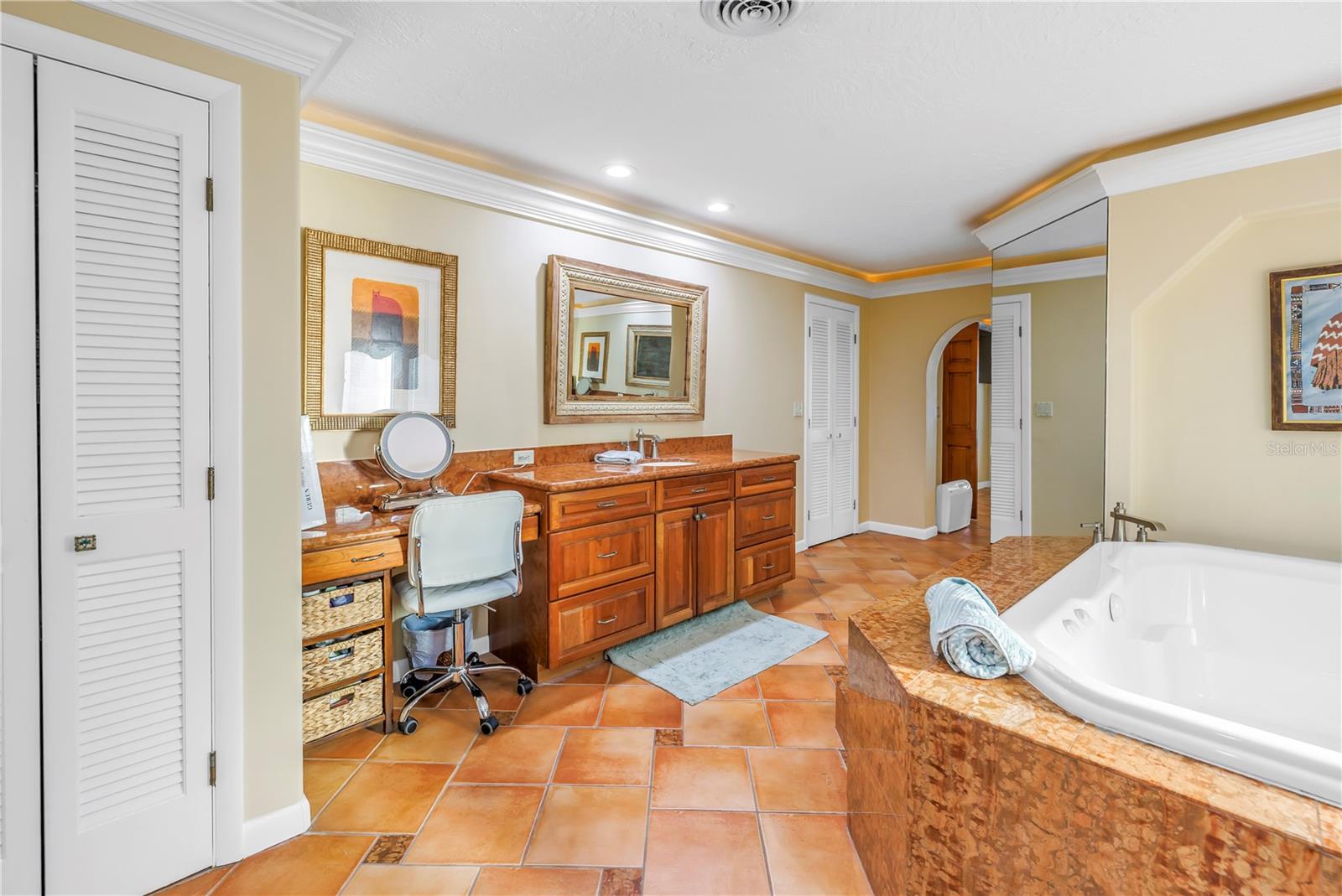 Large spa soaking tub.