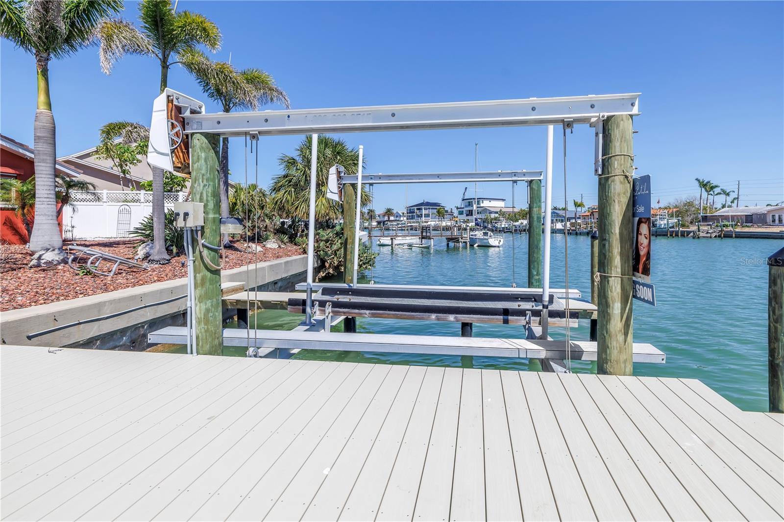 15,000 pound boat lift.