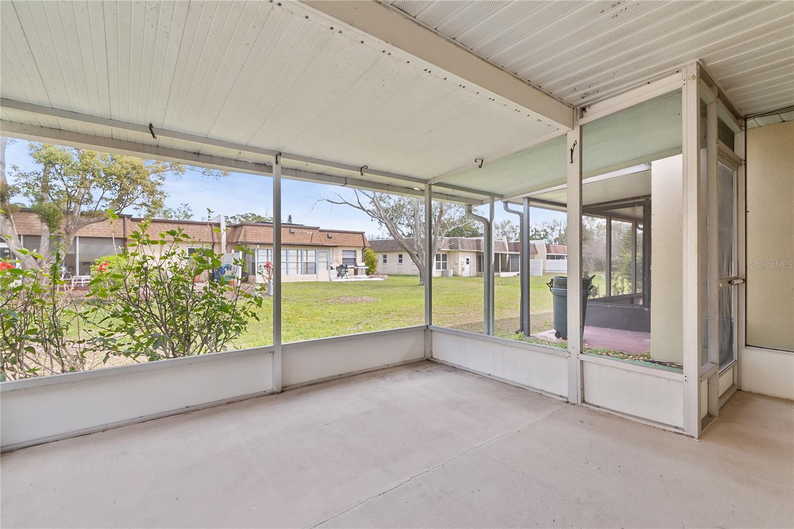 Screen enclosed porch