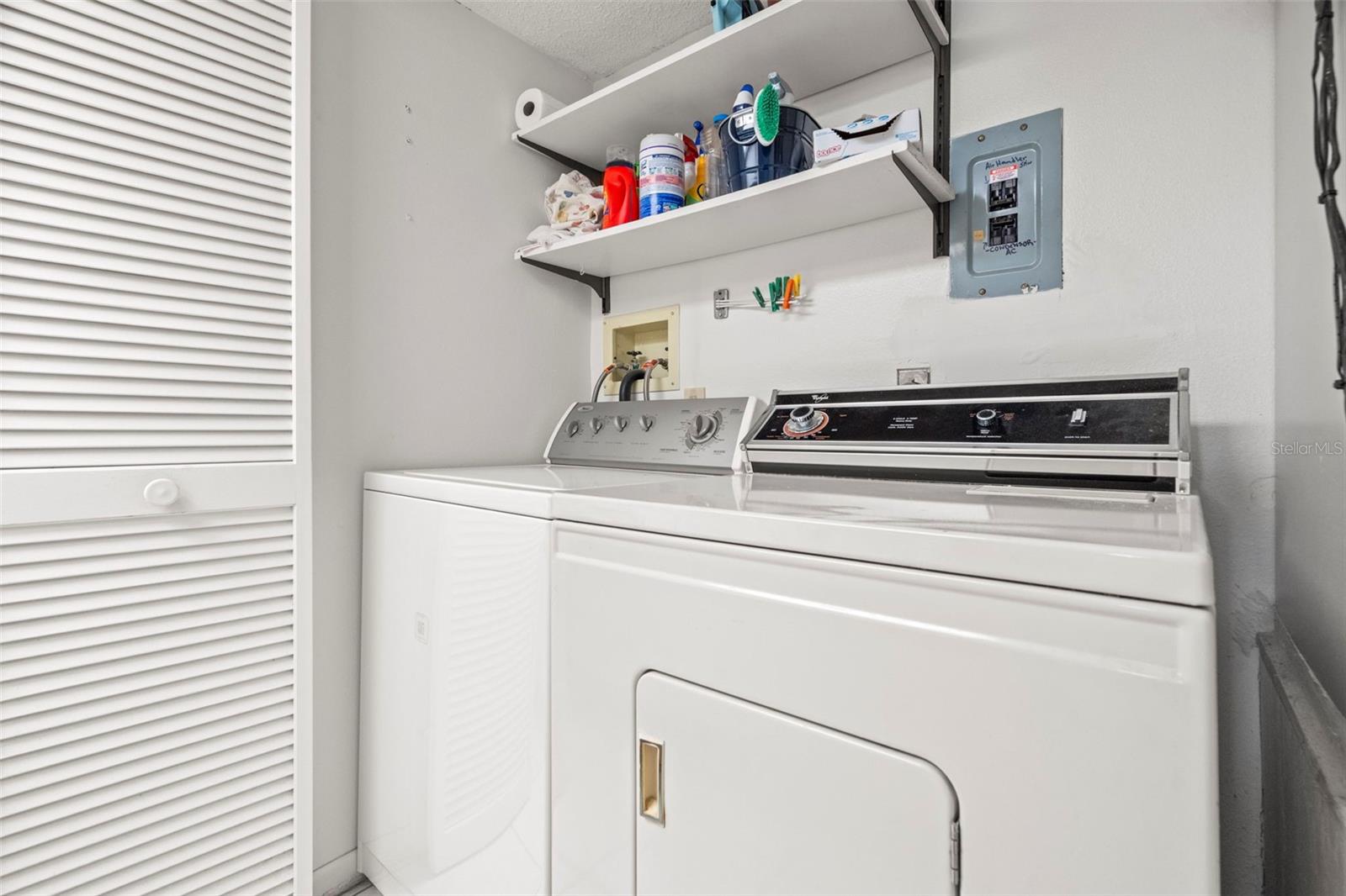 Washer dryer in 2nd bathroom closet