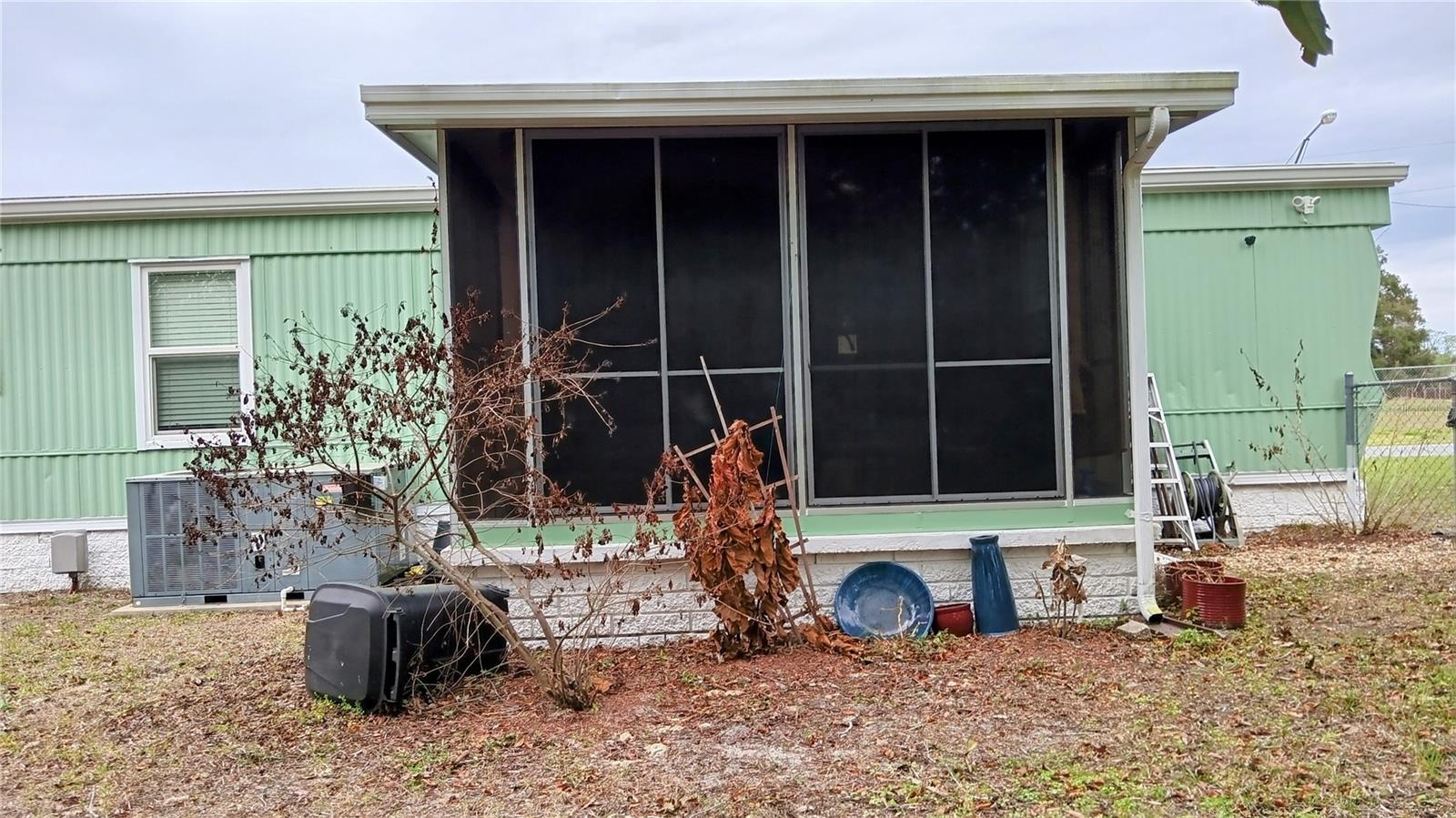 View of the screened in porch