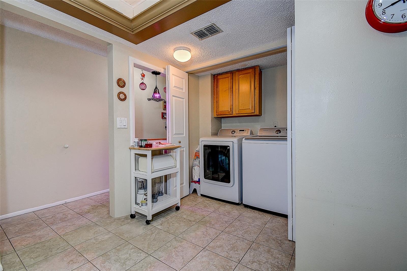 Convenient Laundry area in kitchen