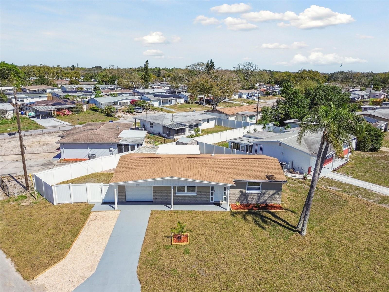 aerial front view