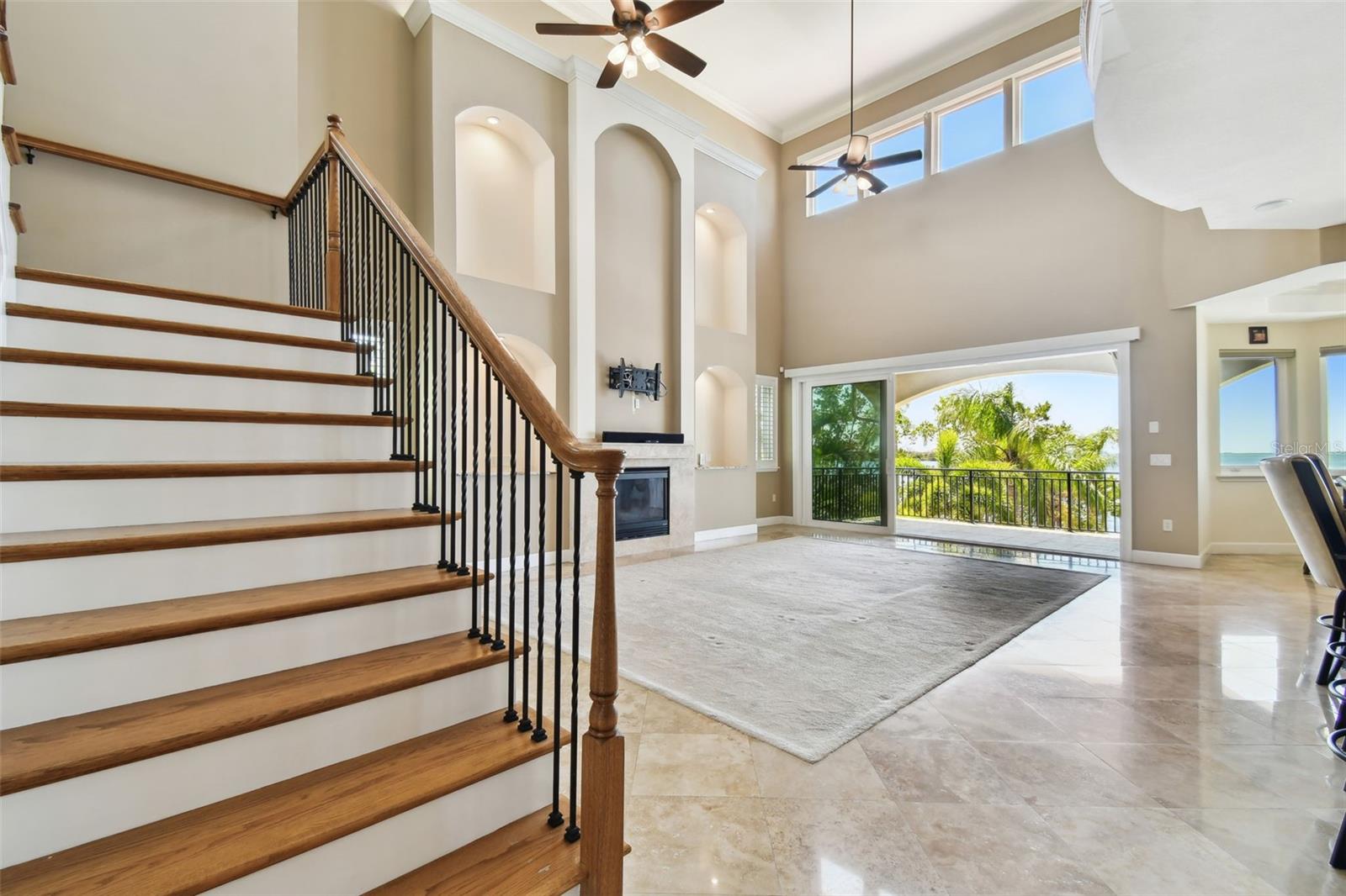 Great Room w/ Sliders to Balcony & Gulf Views