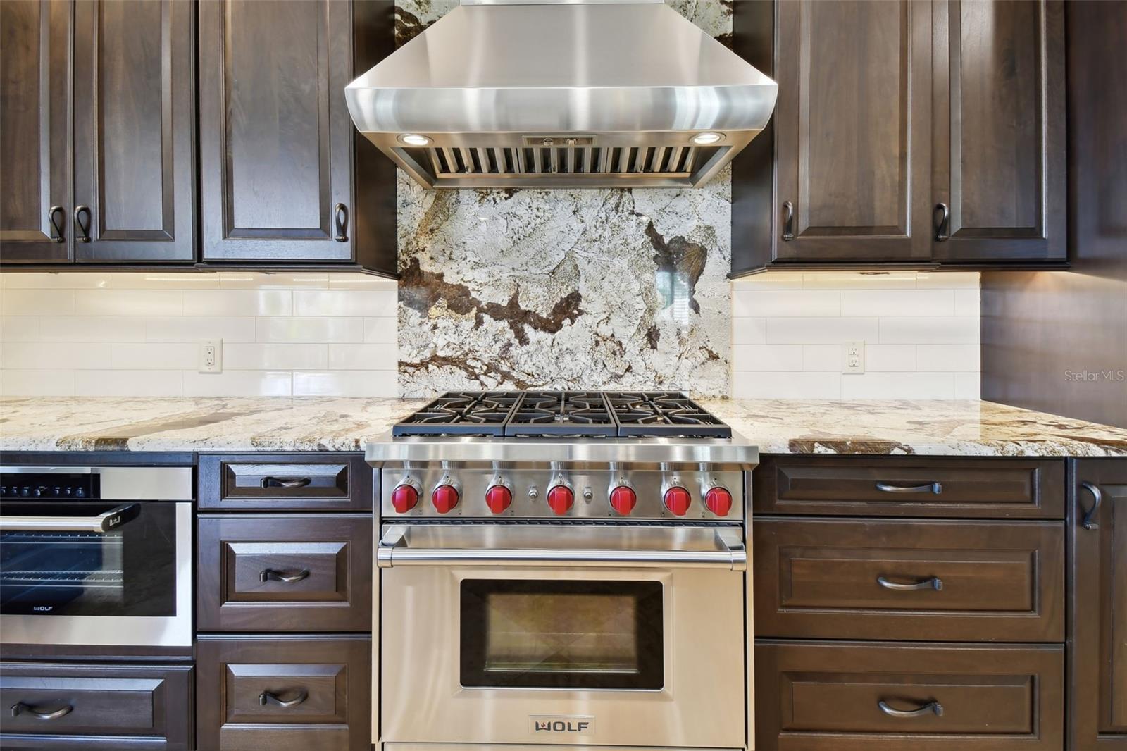 6 burner gas Wolf range