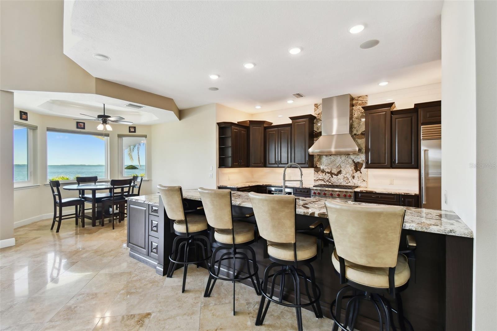 Open plan is great for entertaining.