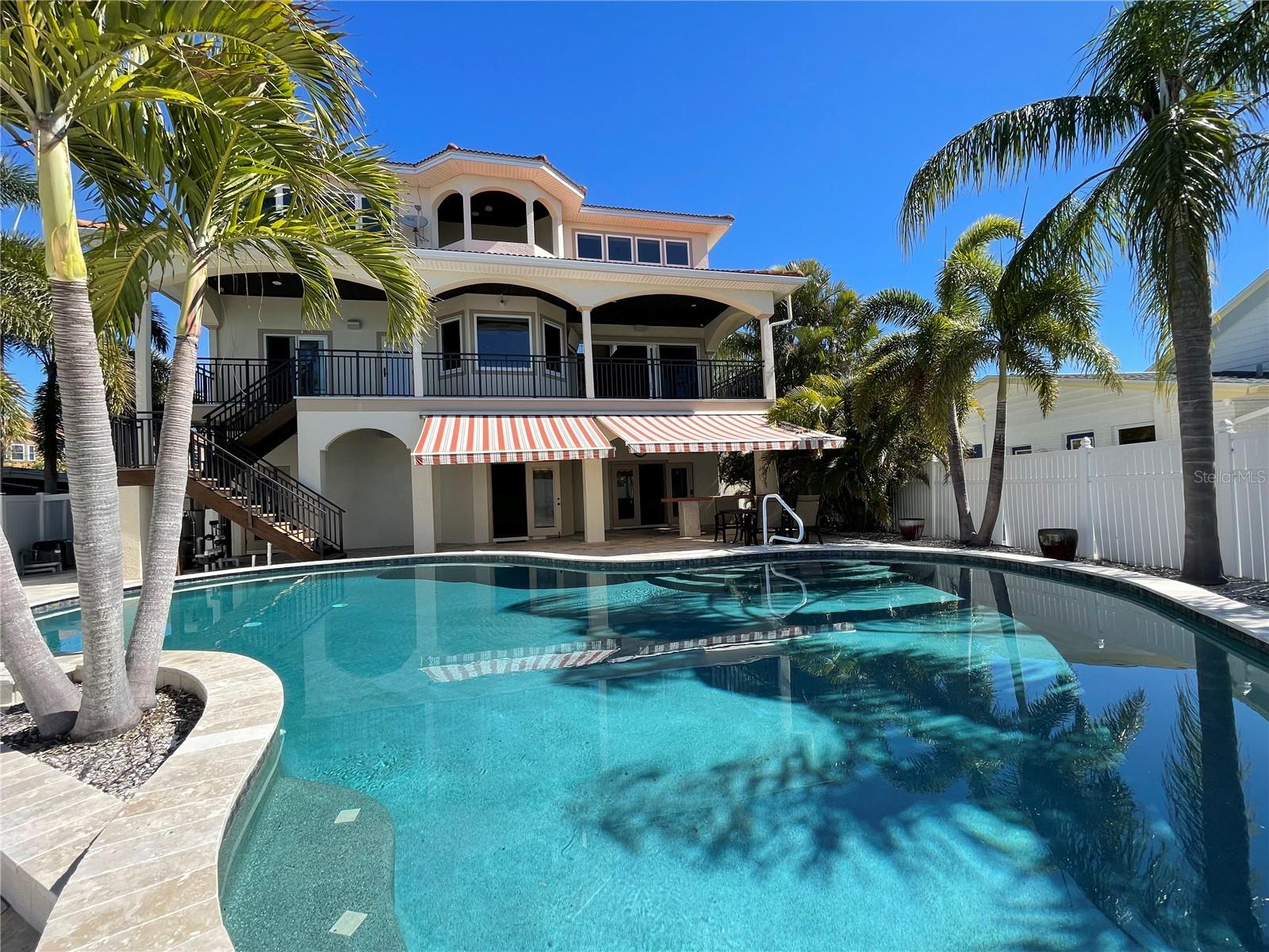 Heated salt water pool