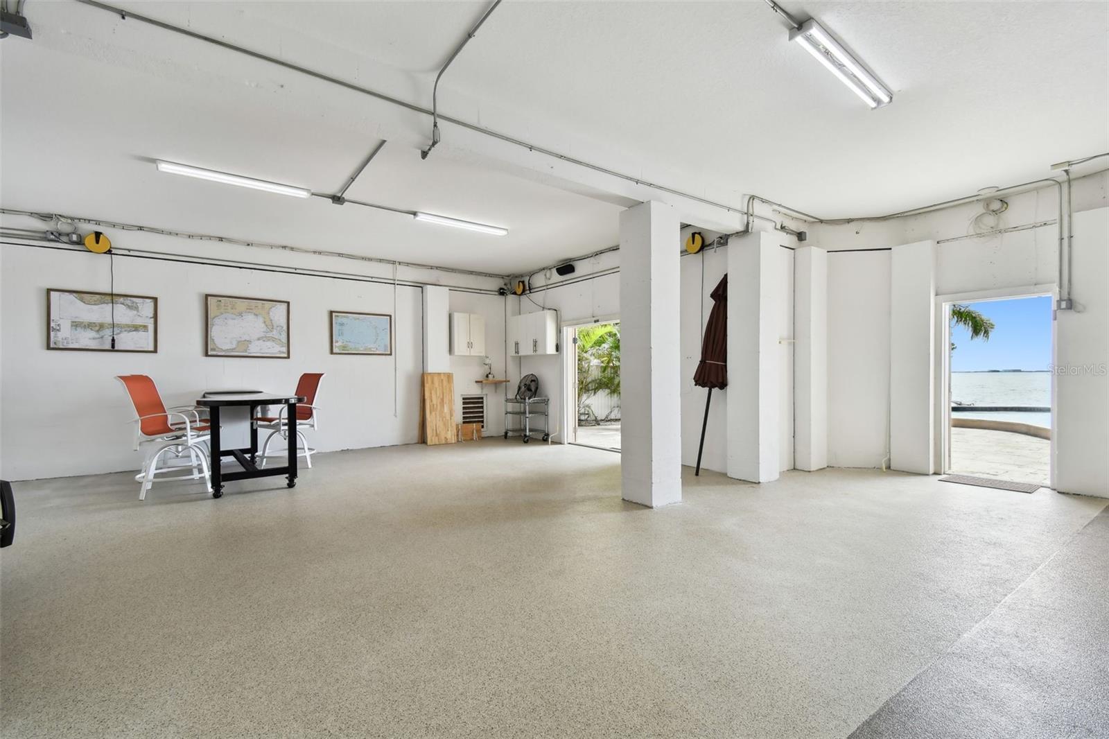 Ground floor opens to covered pool area