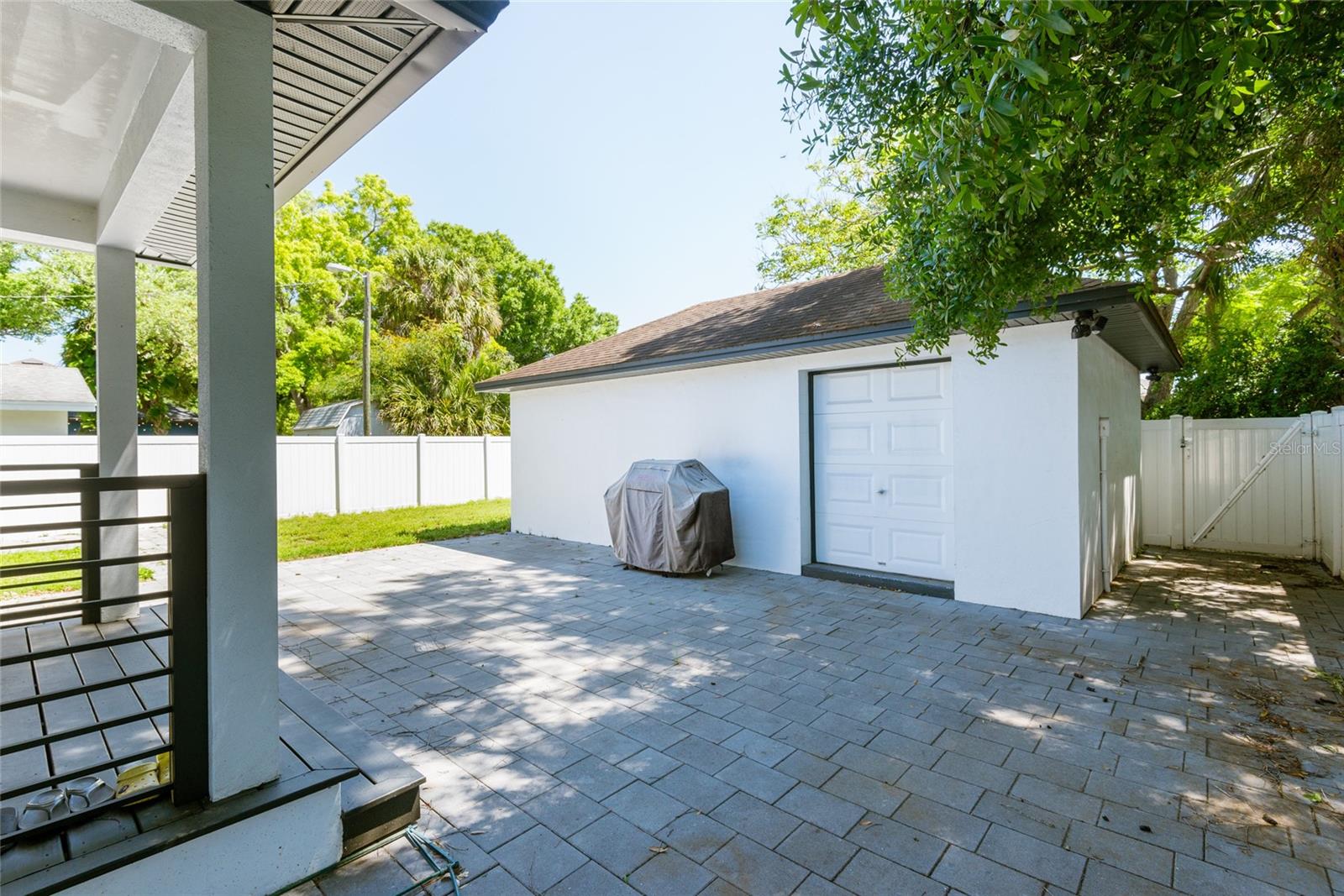 Backyard- detached garage/storage building