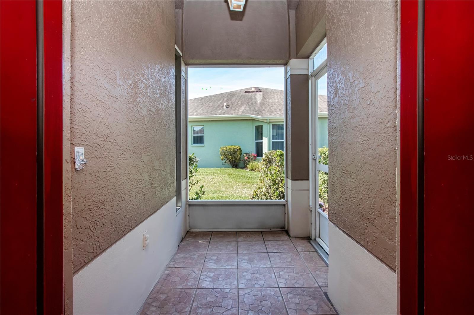 Screened front porch