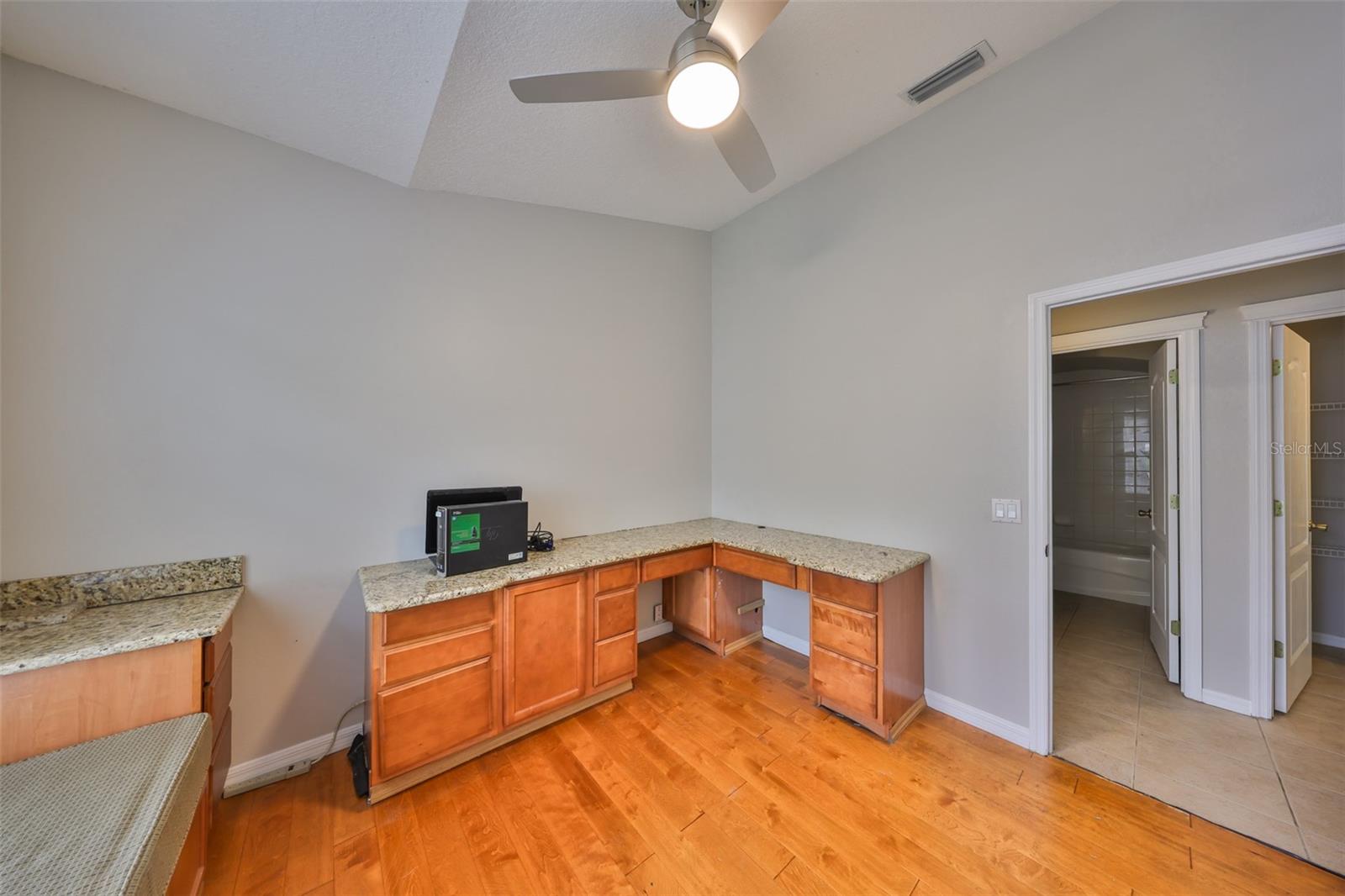 Bedroom 2 or Office with ceiling fan