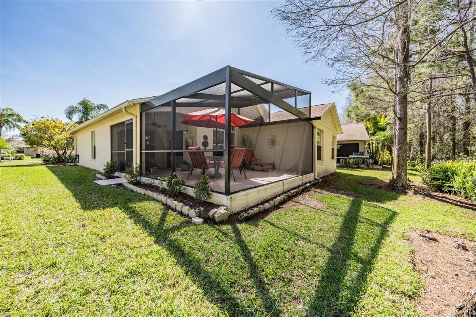 Oversized lanai is a great place to start or end your day