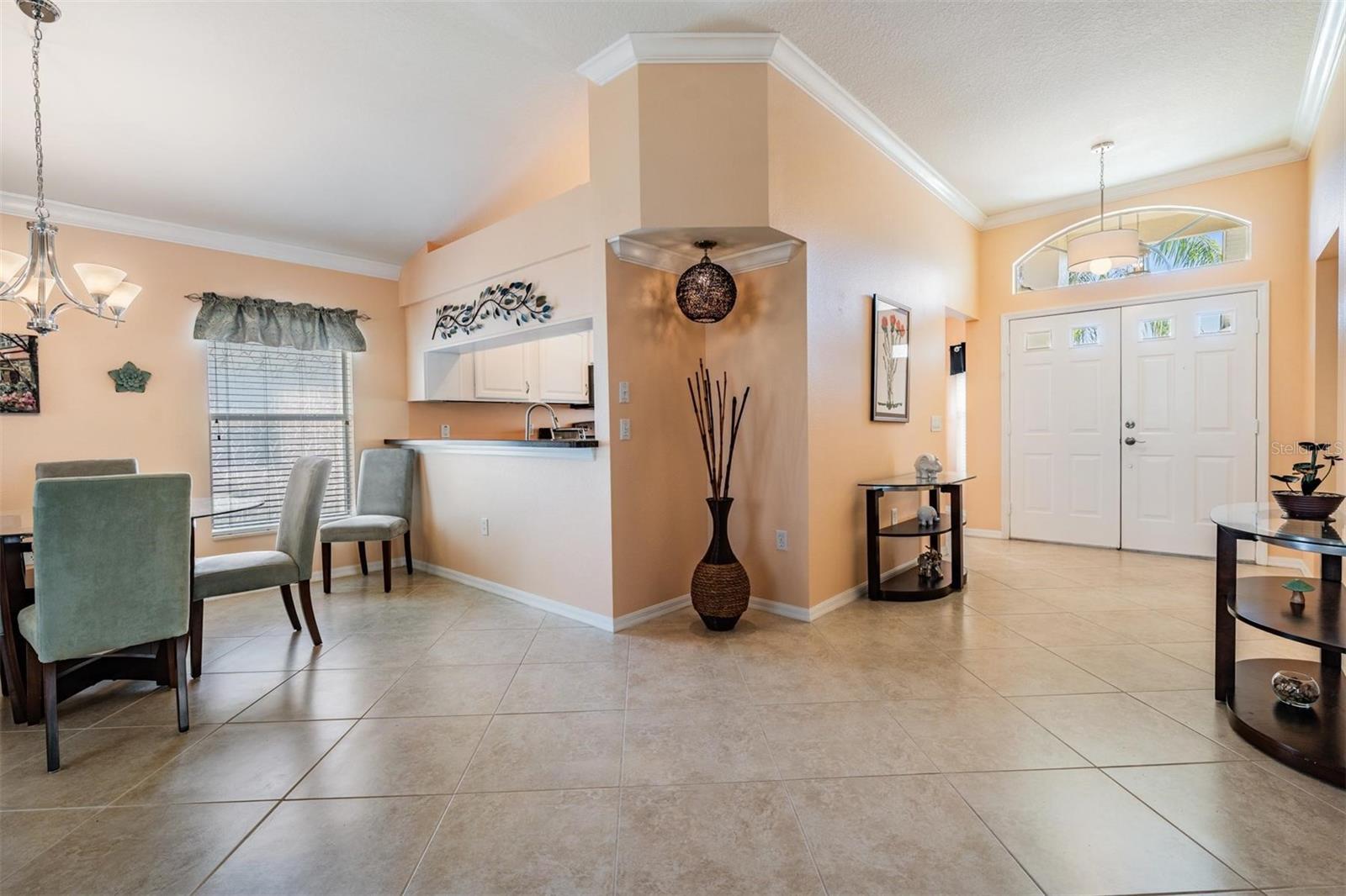 Spacious open foyer