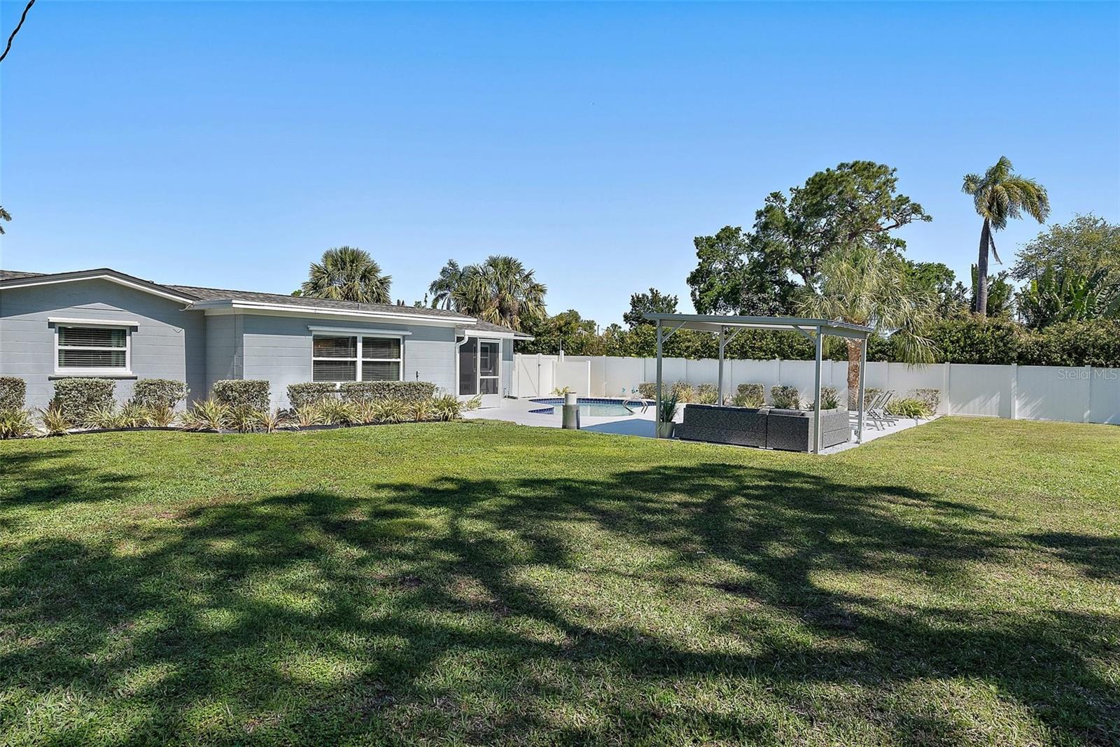 Fenced and landscaped