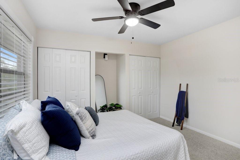 Primary Bedroom with double closets