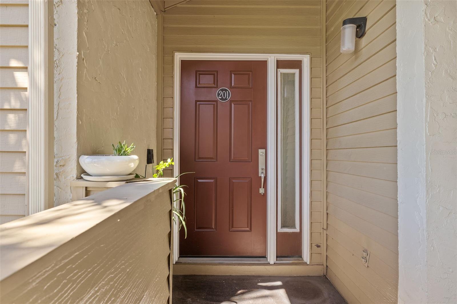 Front door (on 2nd floor)