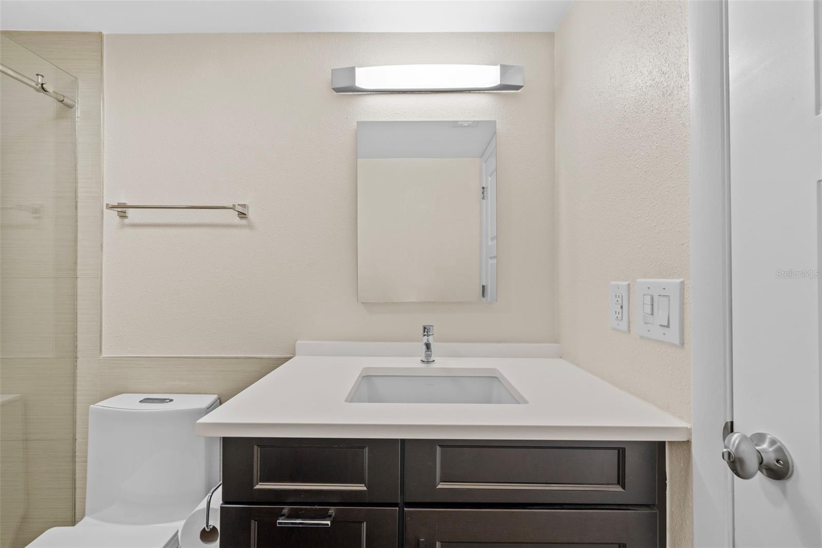 Primary bathroom vanity sink