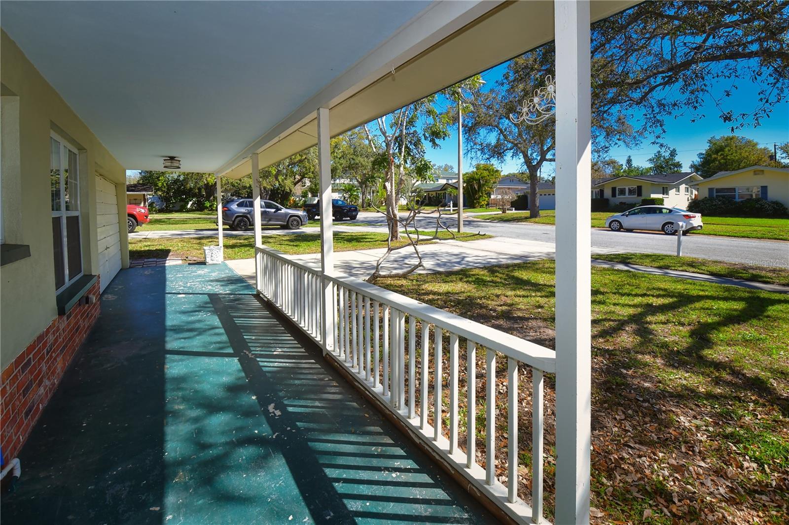 Covered front patio