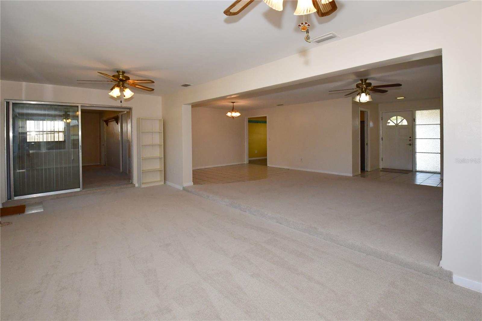 Sun room with patio access