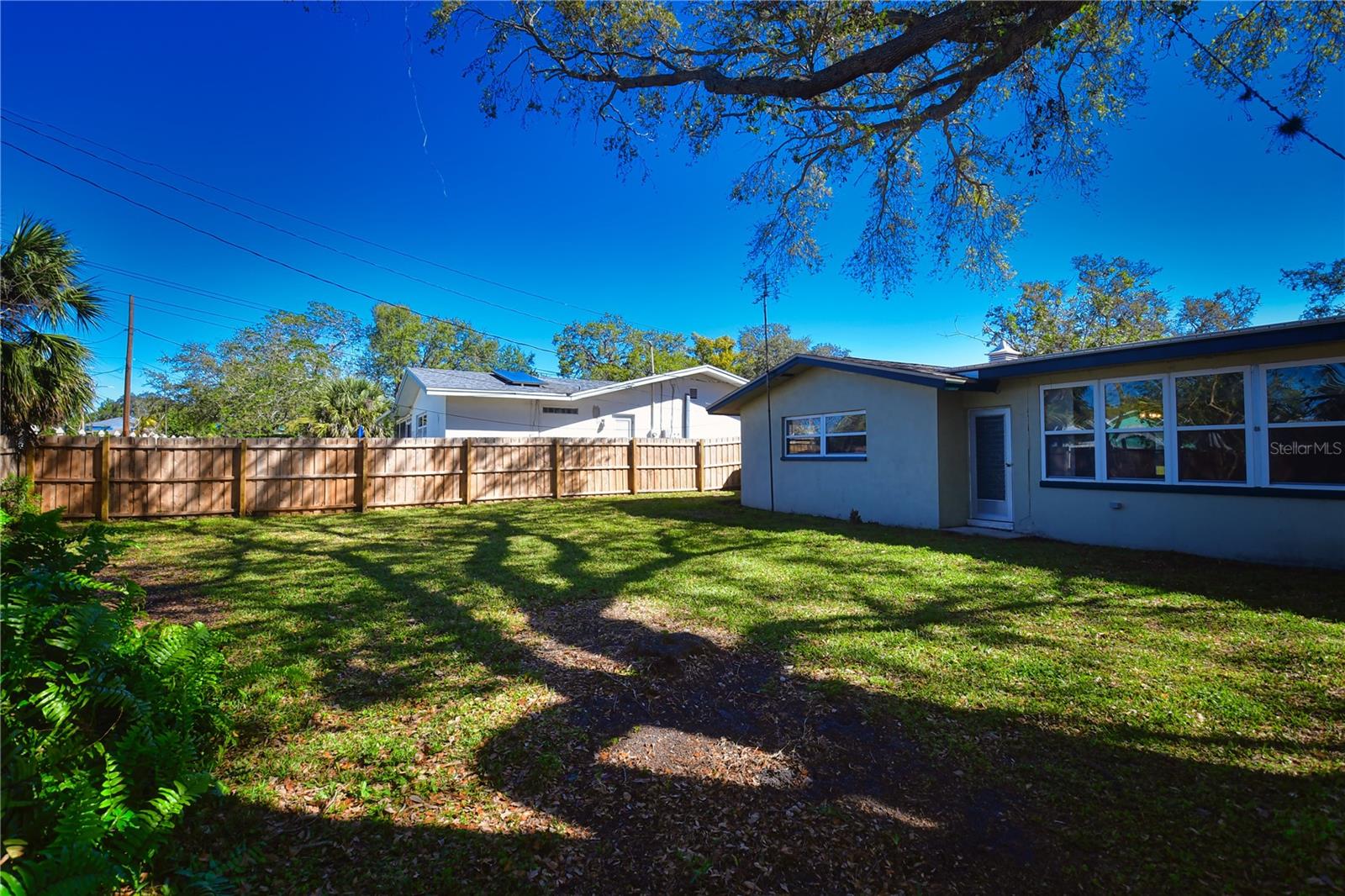 View of the home from the backyard