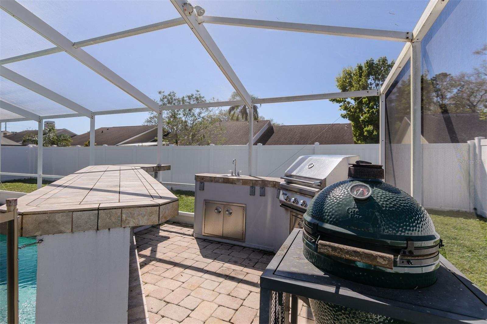 Outdoor Bar and Grilling area