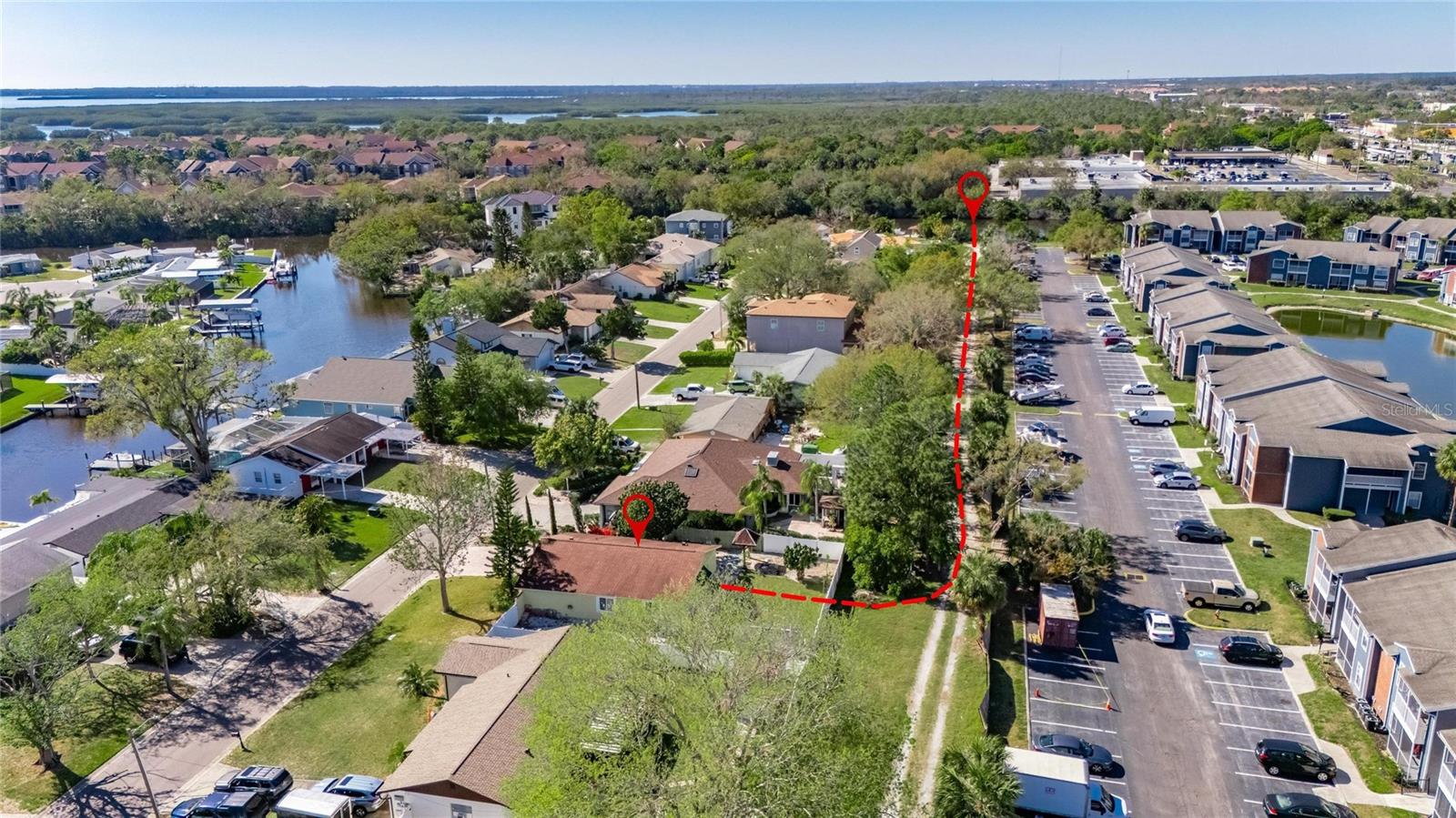 Direct access to Community Boat Ramp