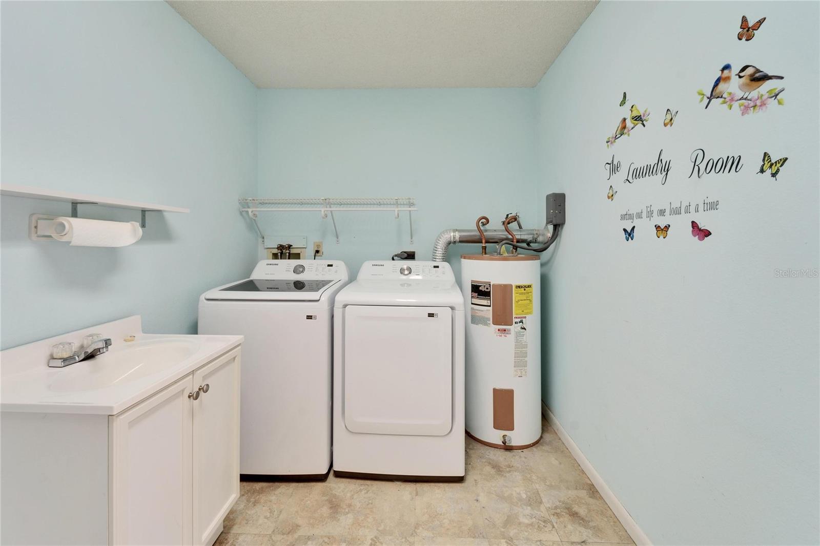 Inside laundry room