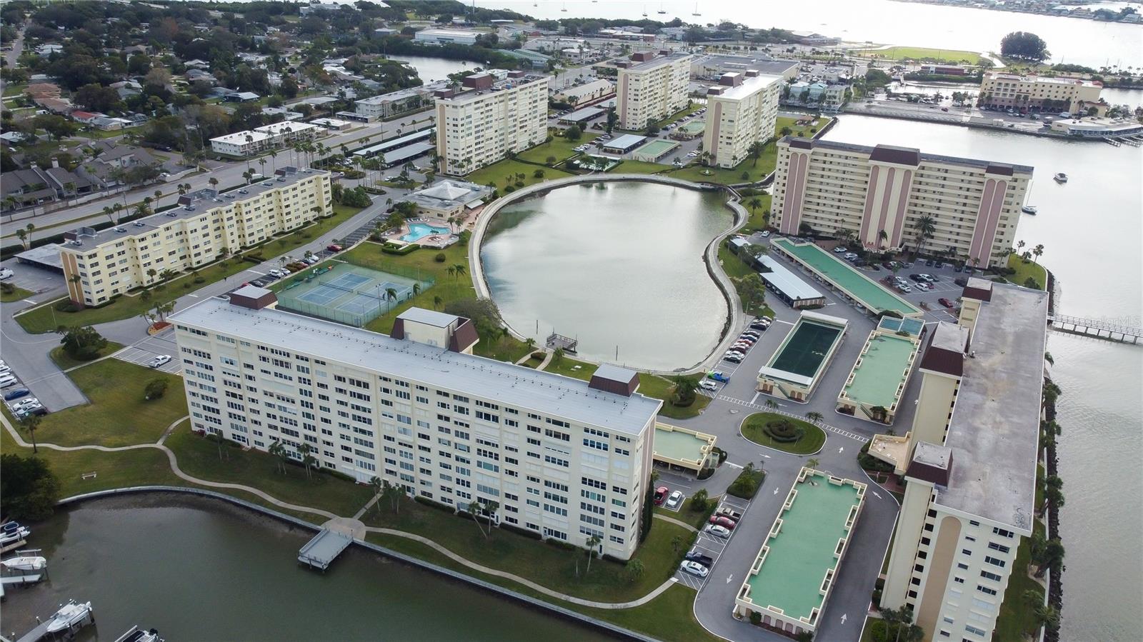 Aerial View of Sea Towers