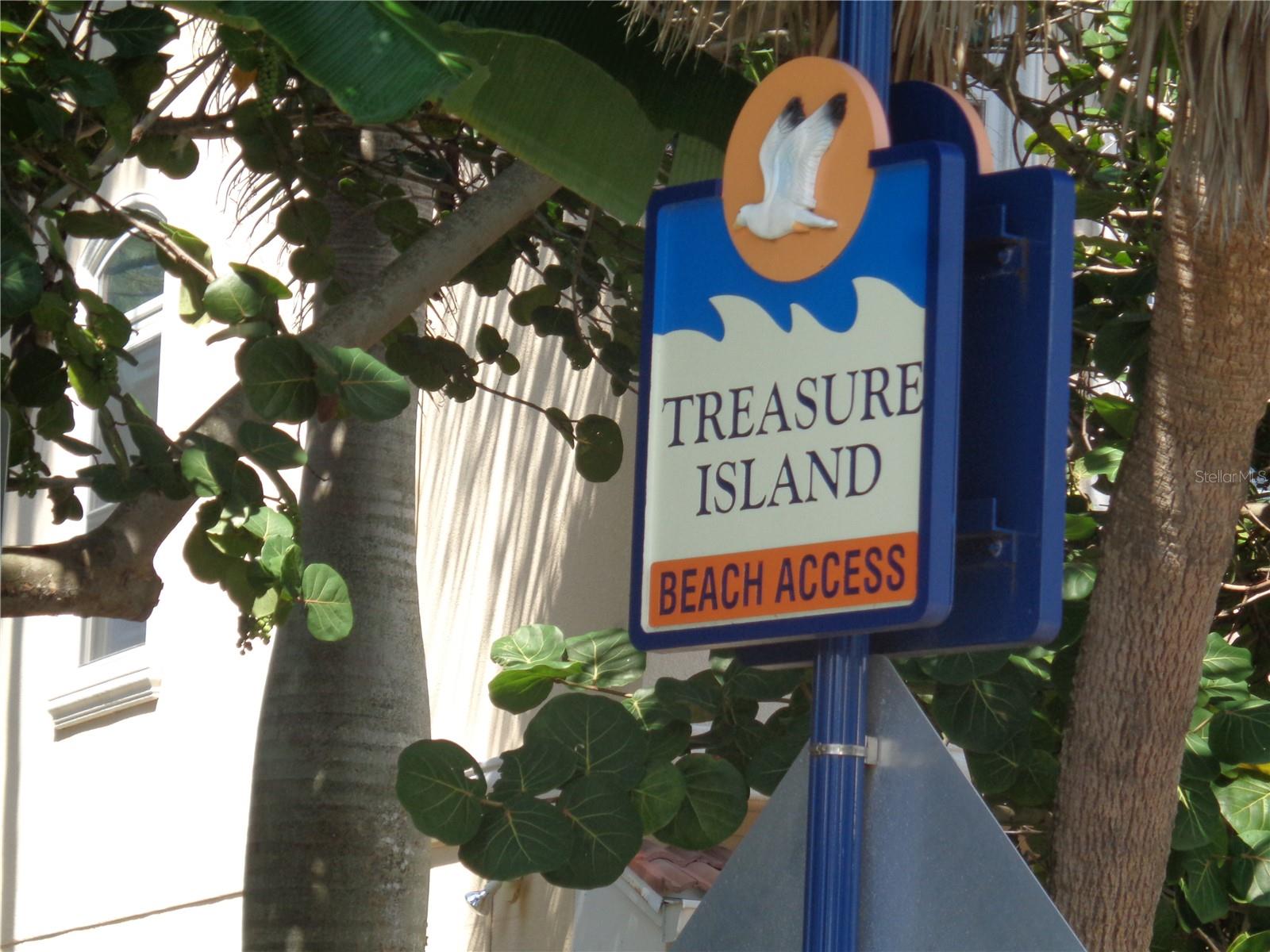 Beach access just steps away