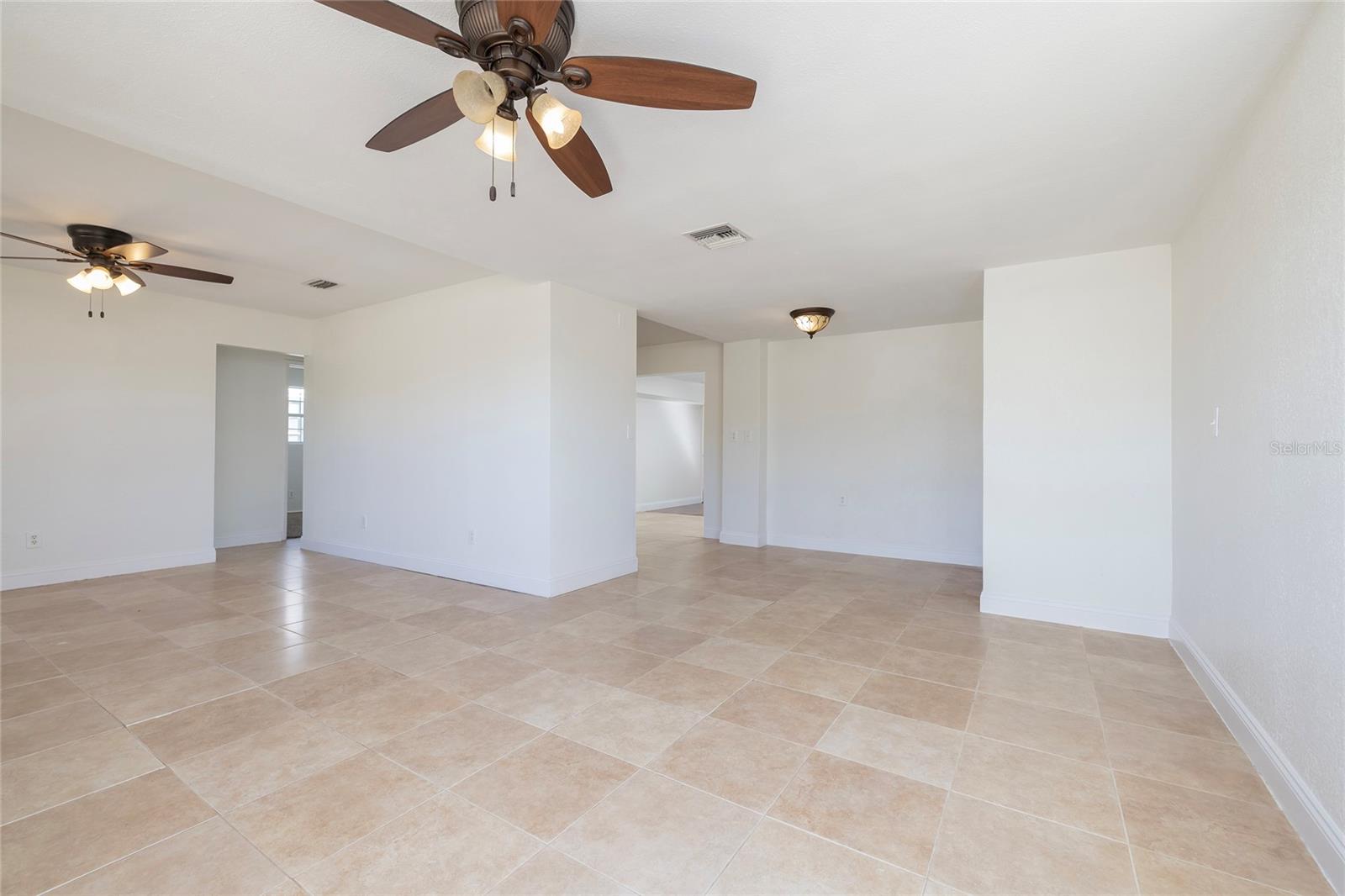 Living Room and Dining Room