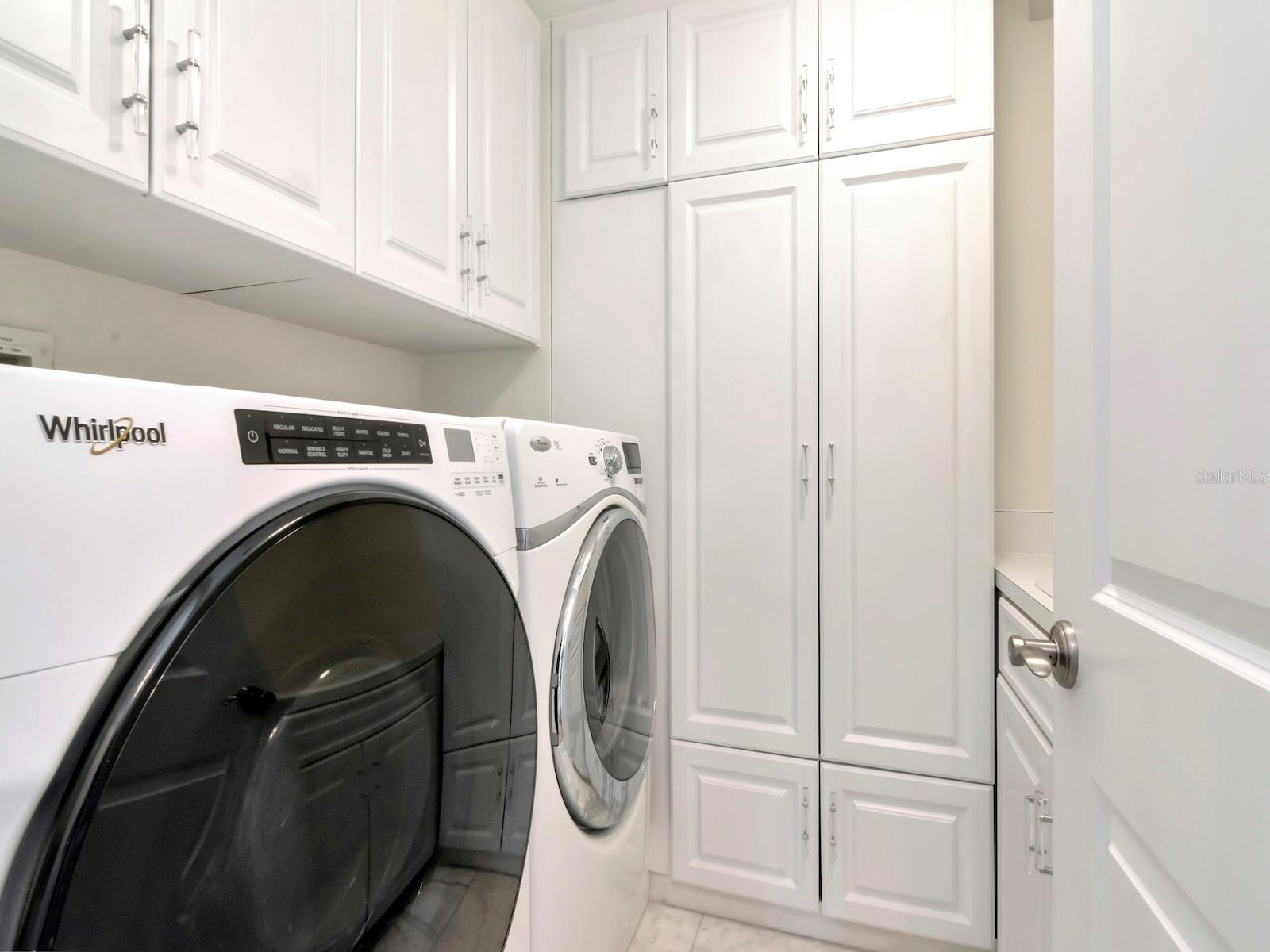 Laundry w/Storage and Utility Sink