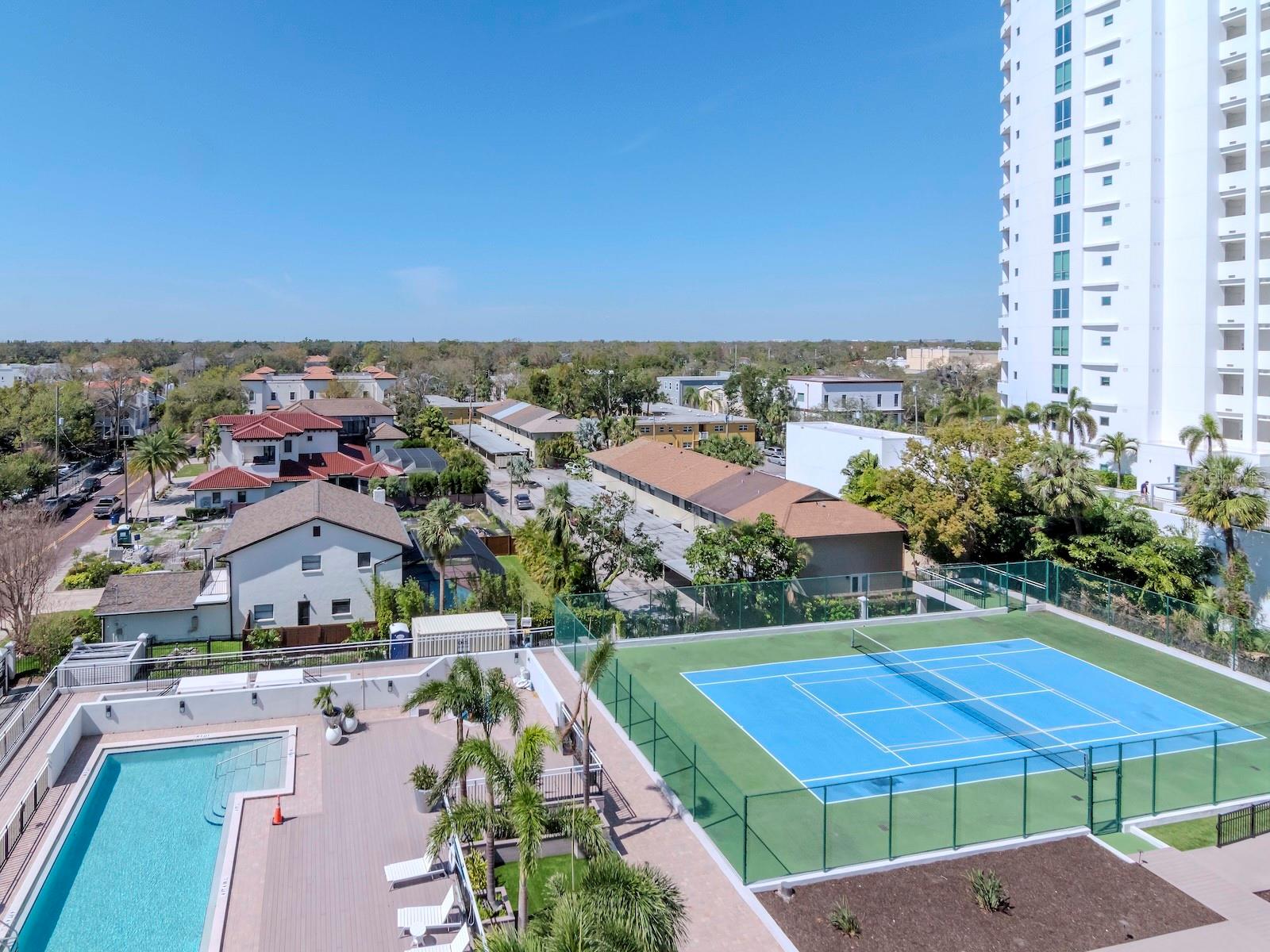 Pool & Tennis Court