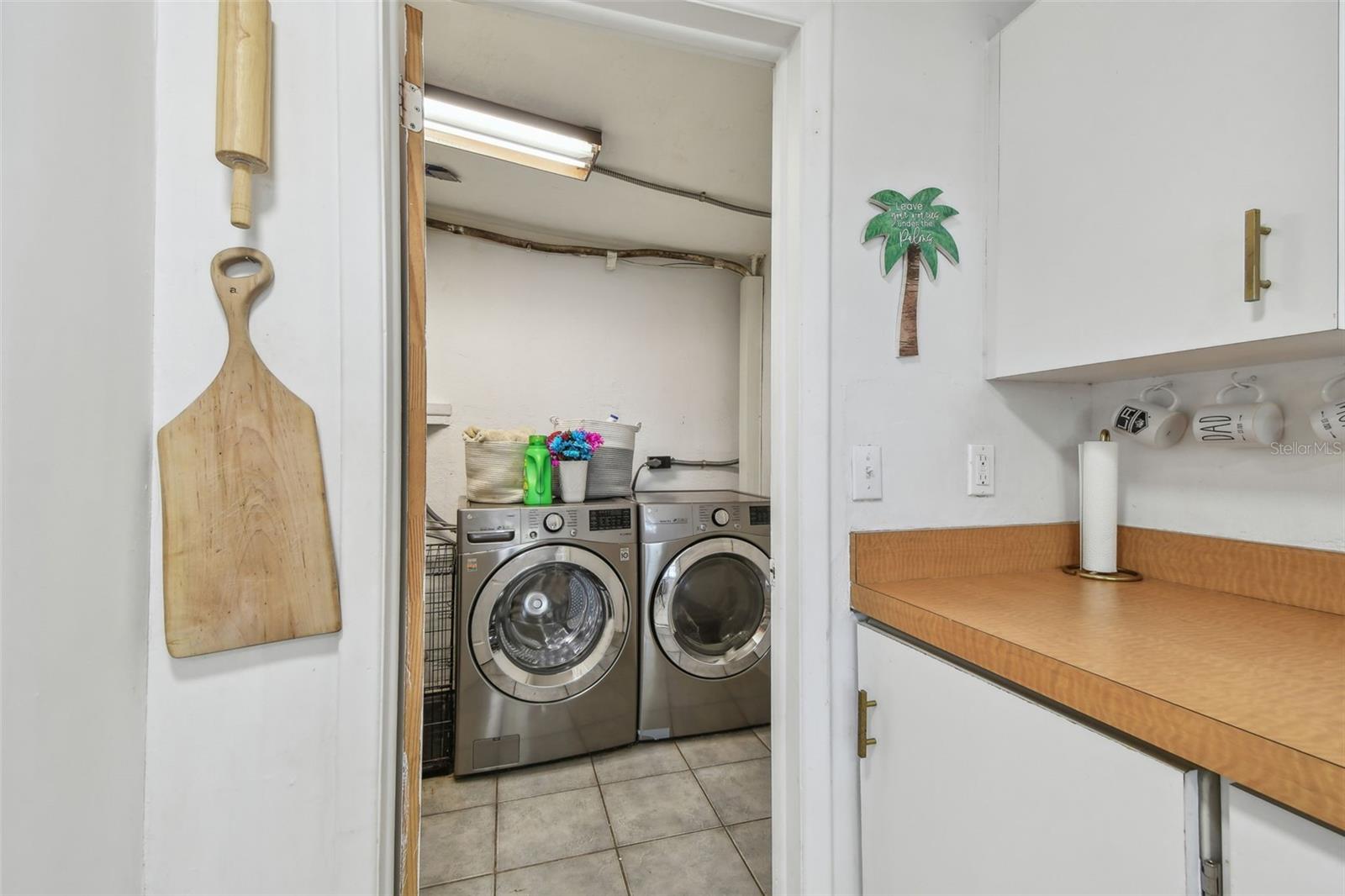 Laundry room off the kitchen