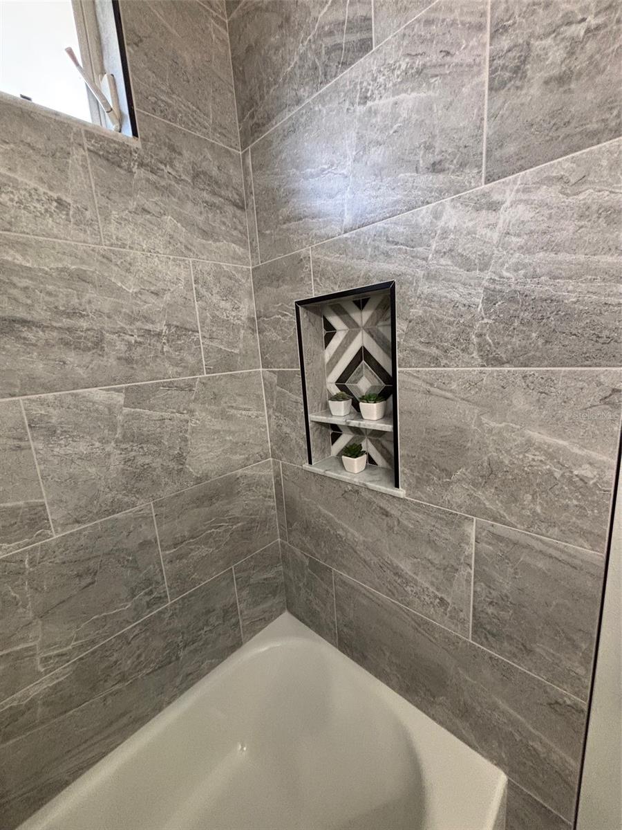 Guest bath tile