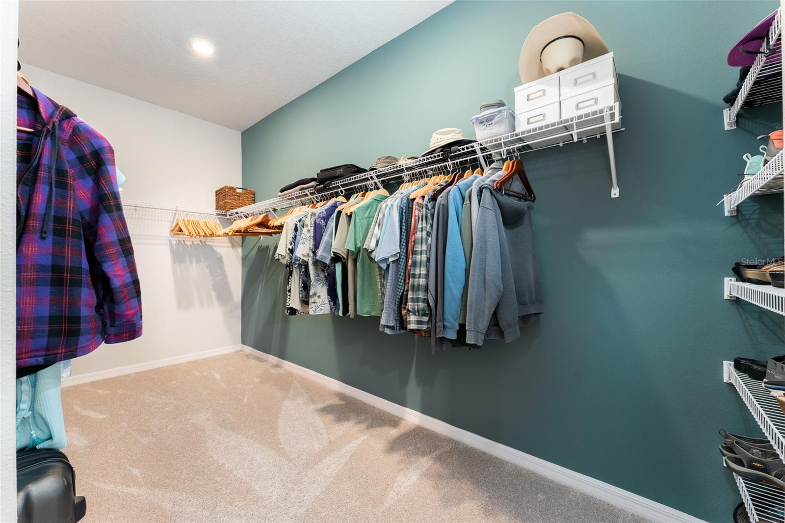 Spacious Primary Walk in Closet