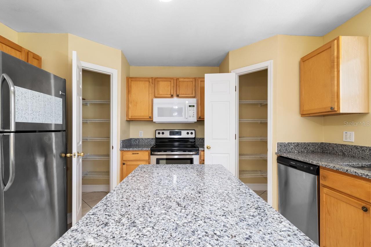 Kitchen - Dual Pantry closets