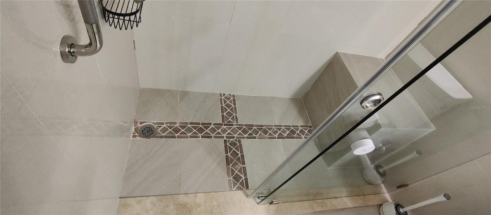 Detail of shower floor.