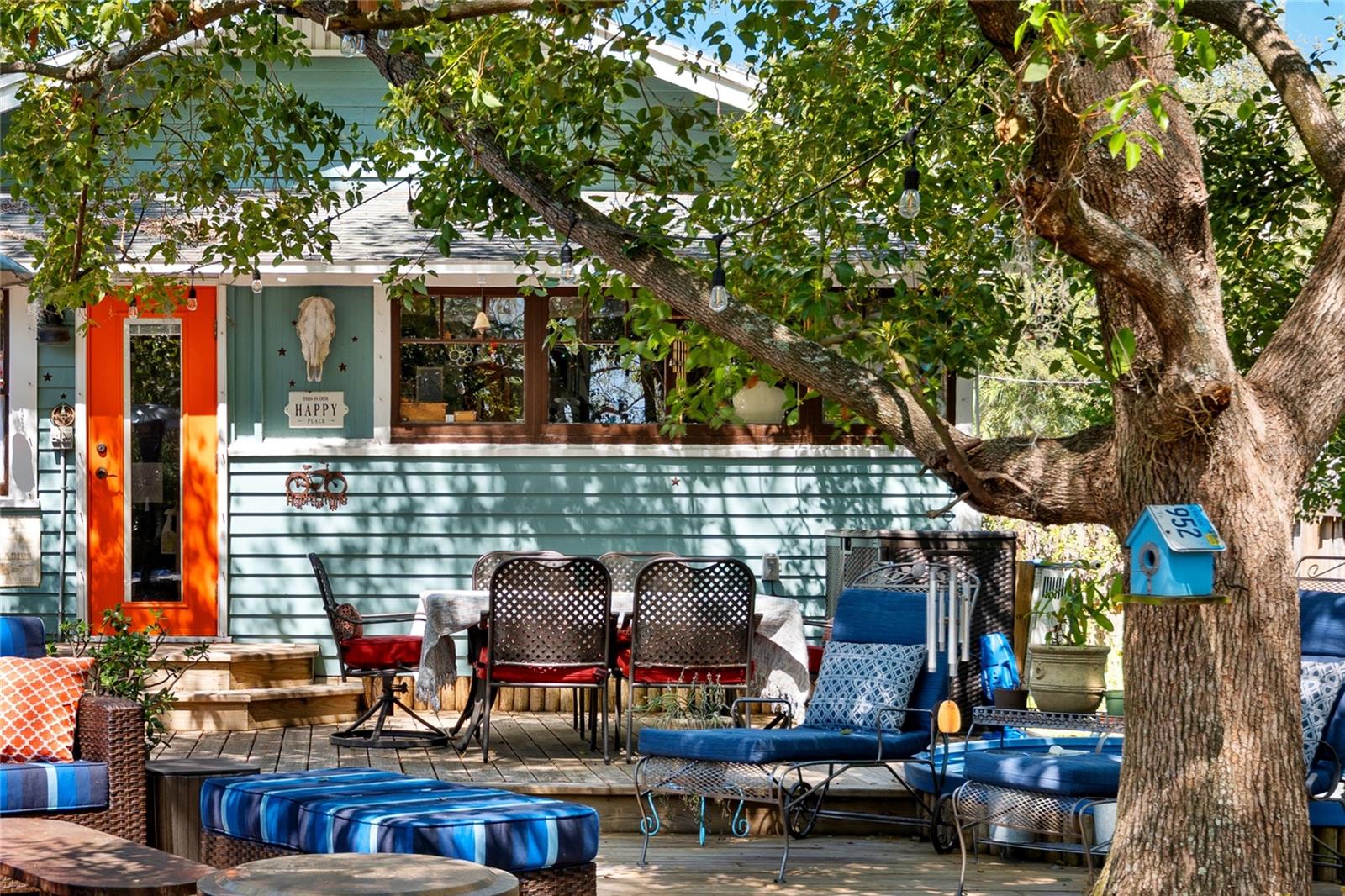 Large custom entertaining deck