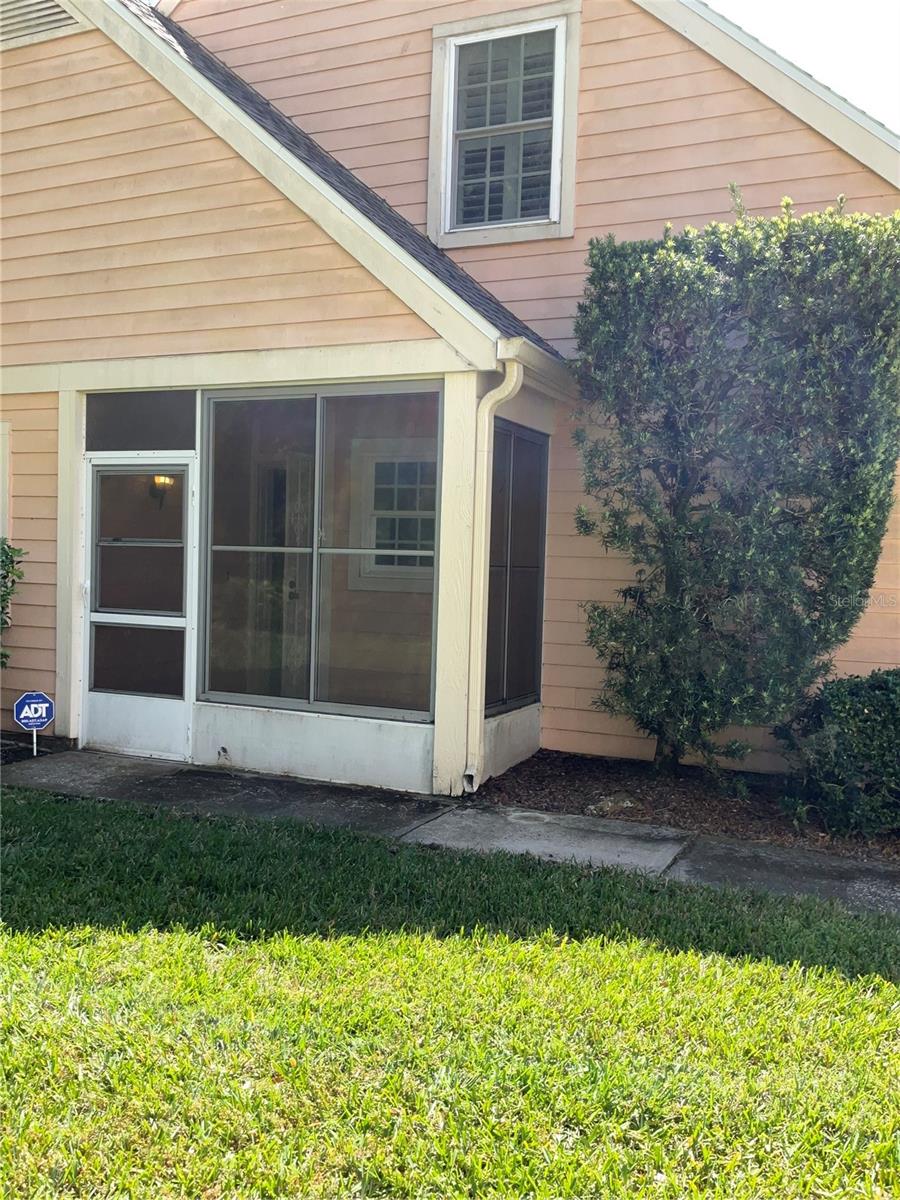 Front Door Entrance - North side / shade side of home