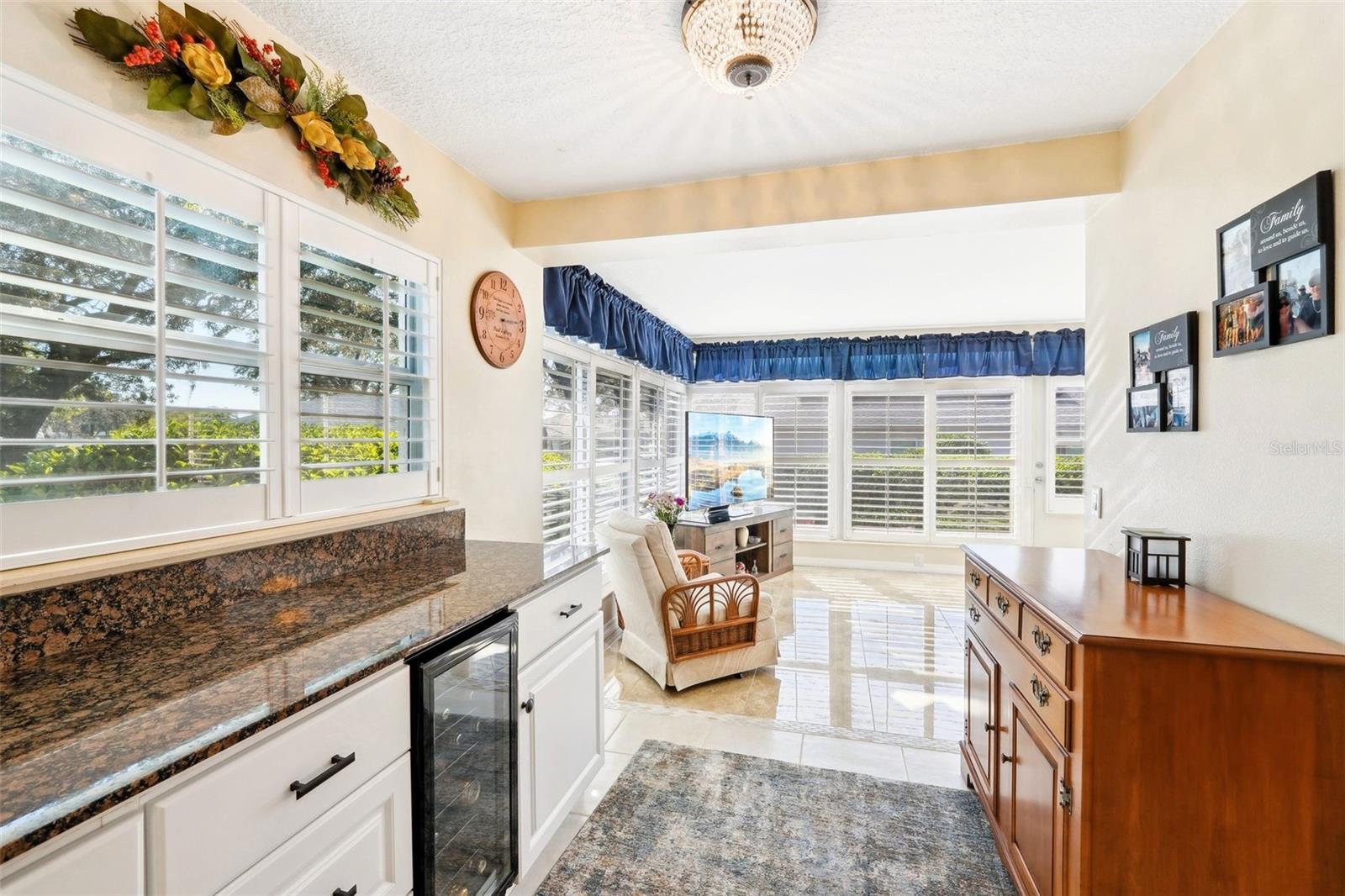 Kitchen into Family Room