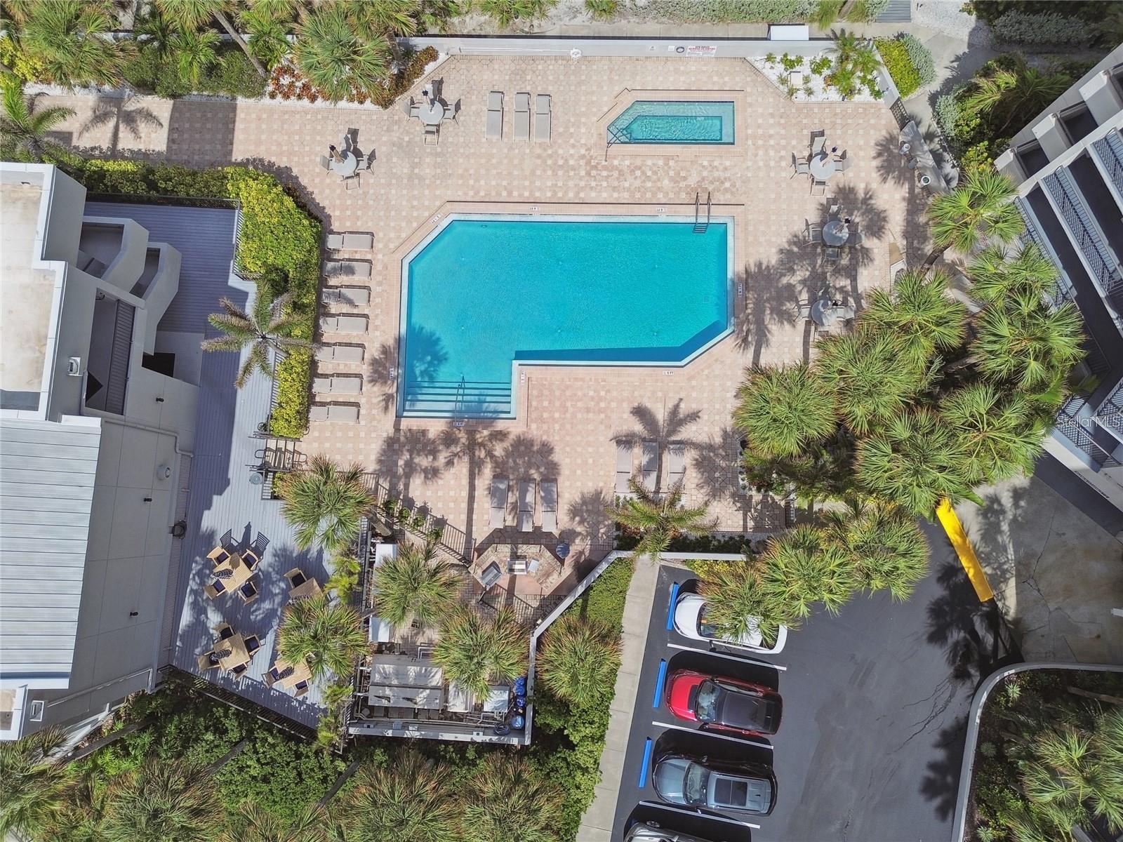 Aerial Pool view