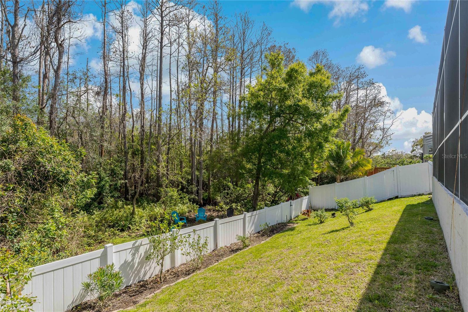 FULLY FENCED IN BACKYARD