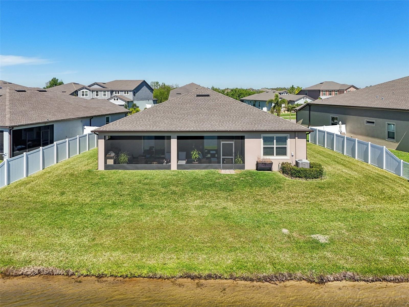 BEAUTIFUL AERIAL VIEW OF BACK YARD-PLENTY OF ROOM FOR A PRIVATE POOL!