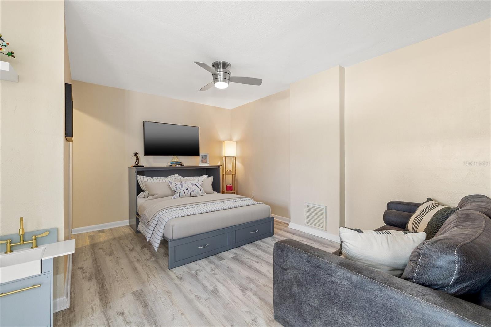 Murphy bed shown in 3rd bedroom