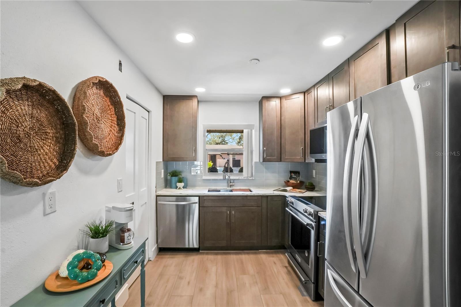 Kitchen and Entry way to laundry room