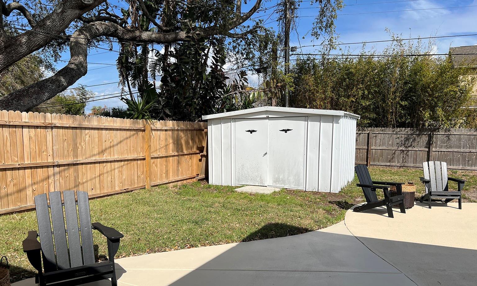 Shed in Back for Storage