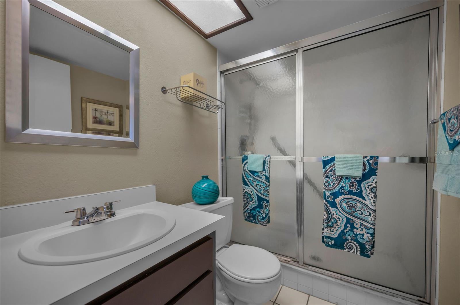 .. Guest Bathroom 7.10 X 5.3.. Walk in Shower. Master Bath has Tub With Shower. Previous Owner had Small Children and Loved the Tub in the Master.