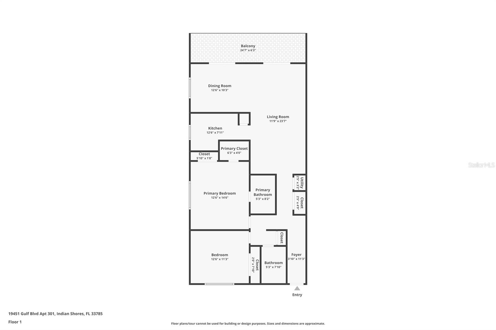 Corner Unit Floorplans NOTE: 24.7 Long Waterfront Balcony Fronting all Living Areas..  Enjoy the Walk Thru Tours in Attachment.