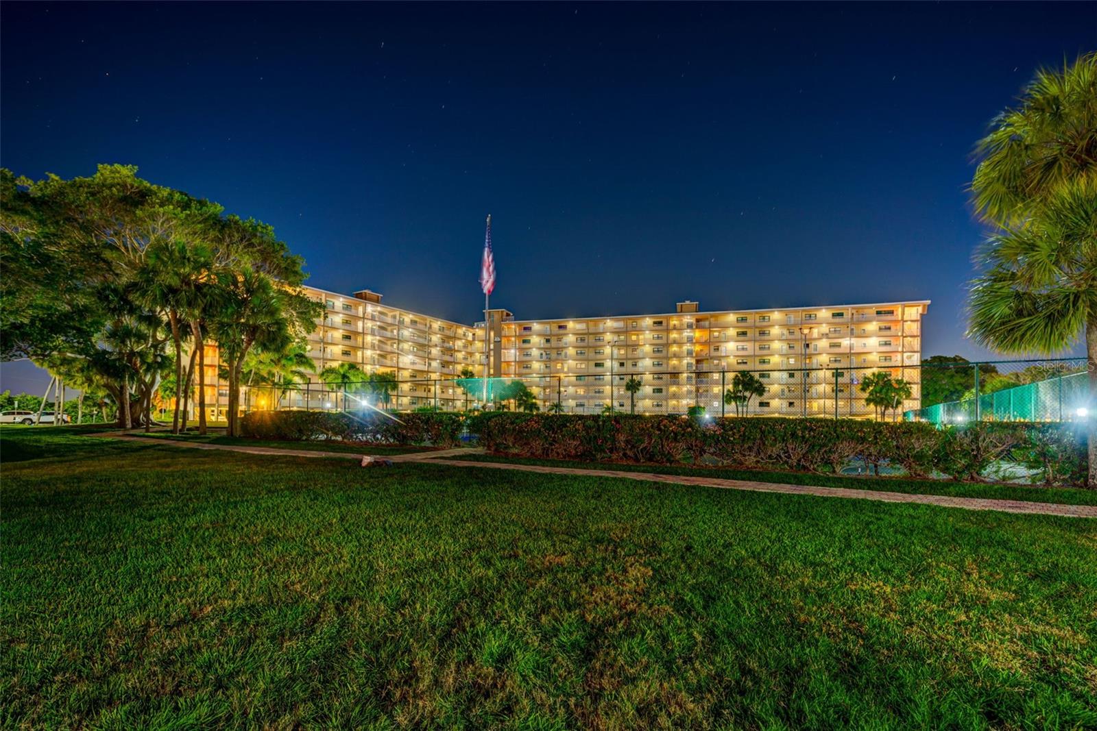 ... Dusk at the Beach. This is about a 5 Acre Complex Right Across the Street From the Beach.  Centrally Located in The Middle of Indian Shores. Walk to Restaurants & Nightlife.